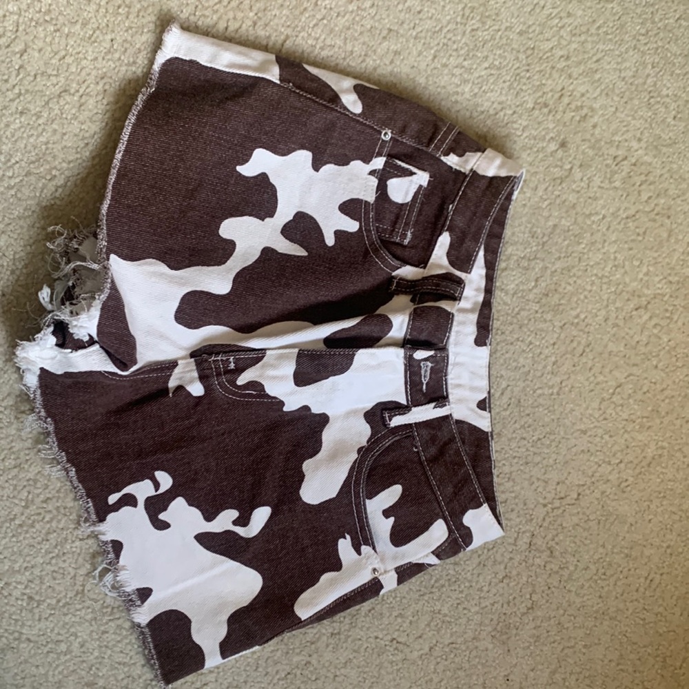 Cowprint xs shorts
